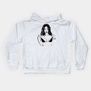 Megan Fox Artwork Design Kids Hoodie